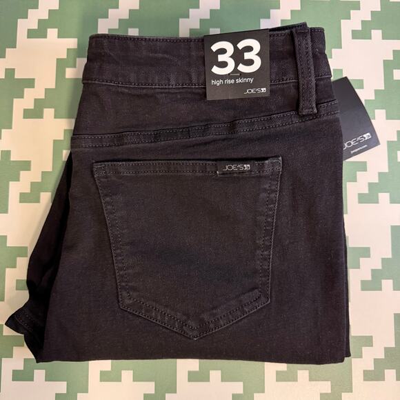Joe's Jeans Denim - Joe’s Jeans Black High Rise Skinny Size 33 x 29 Minimalist Elevated Basics NWT